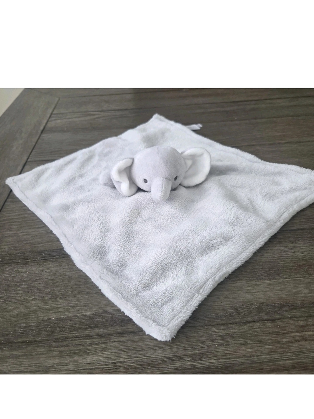 Carters Elephant Security Blanket Lovey Gray Plush Soft Snuggle Toy